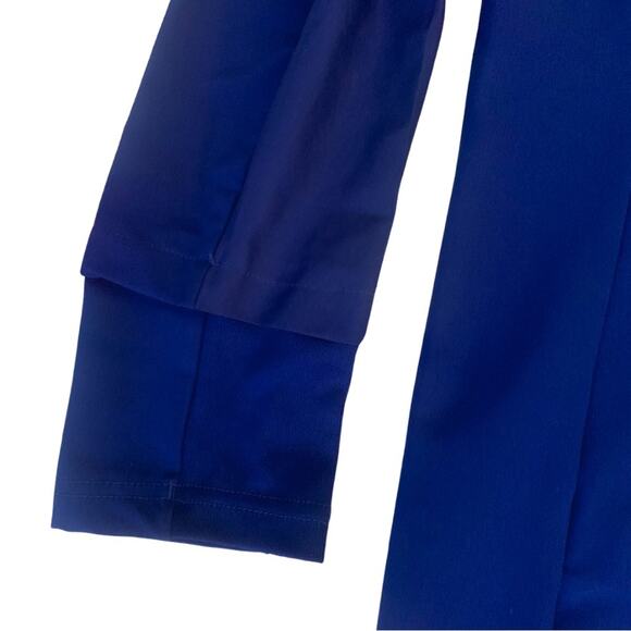 Adidas Energy Running Jacket Royal Blue Size Large Wind Resistant Hoodie Active - Picture 10 of 14